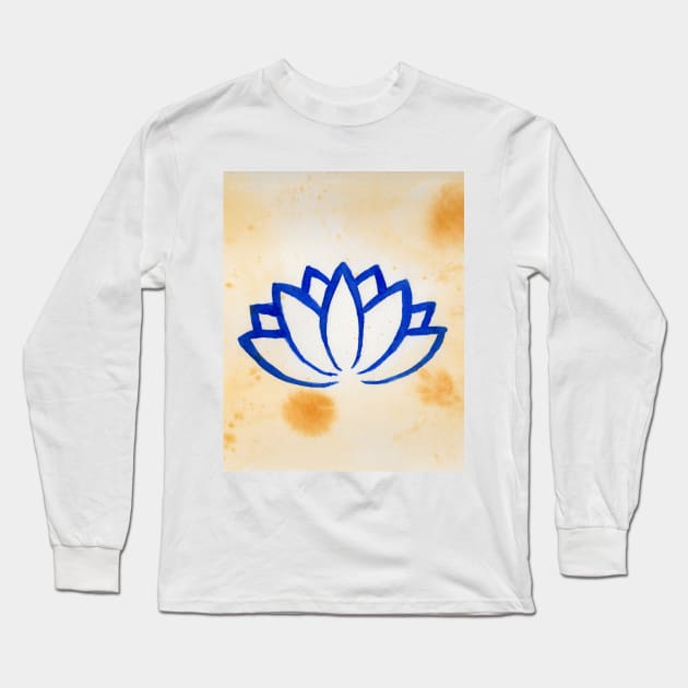 Lotus Long Sleeve T-Shirt by lindaursin